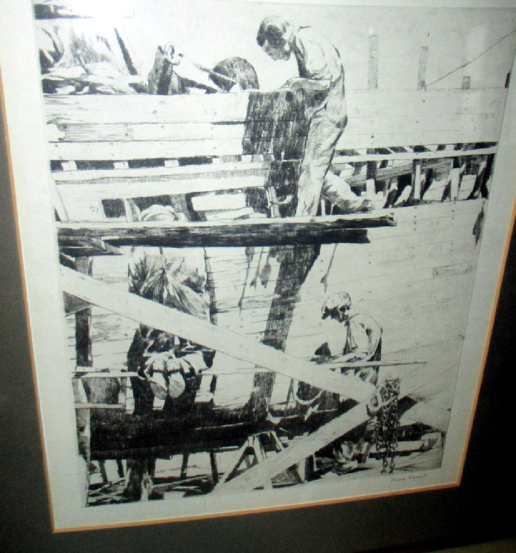 Dry Point Etching by Philip Kappel (1 of 2)