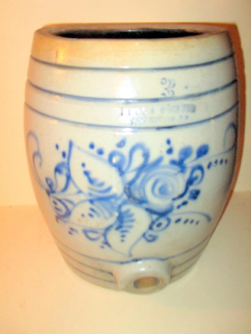 Stoneware Water Cooler with Blue Decoration (1 of 1)