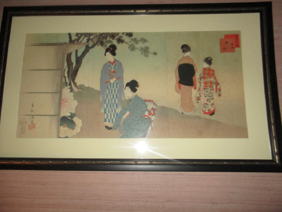 Japanese Woodblock Triptych Print (1 of 1)