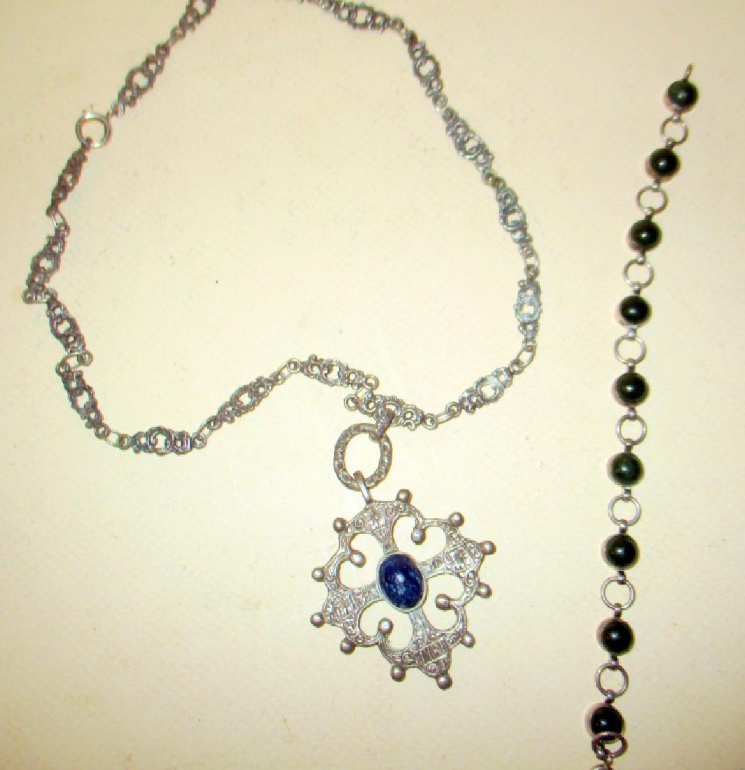 Vintage Silver Necklace & Bracelet (1 of 1)