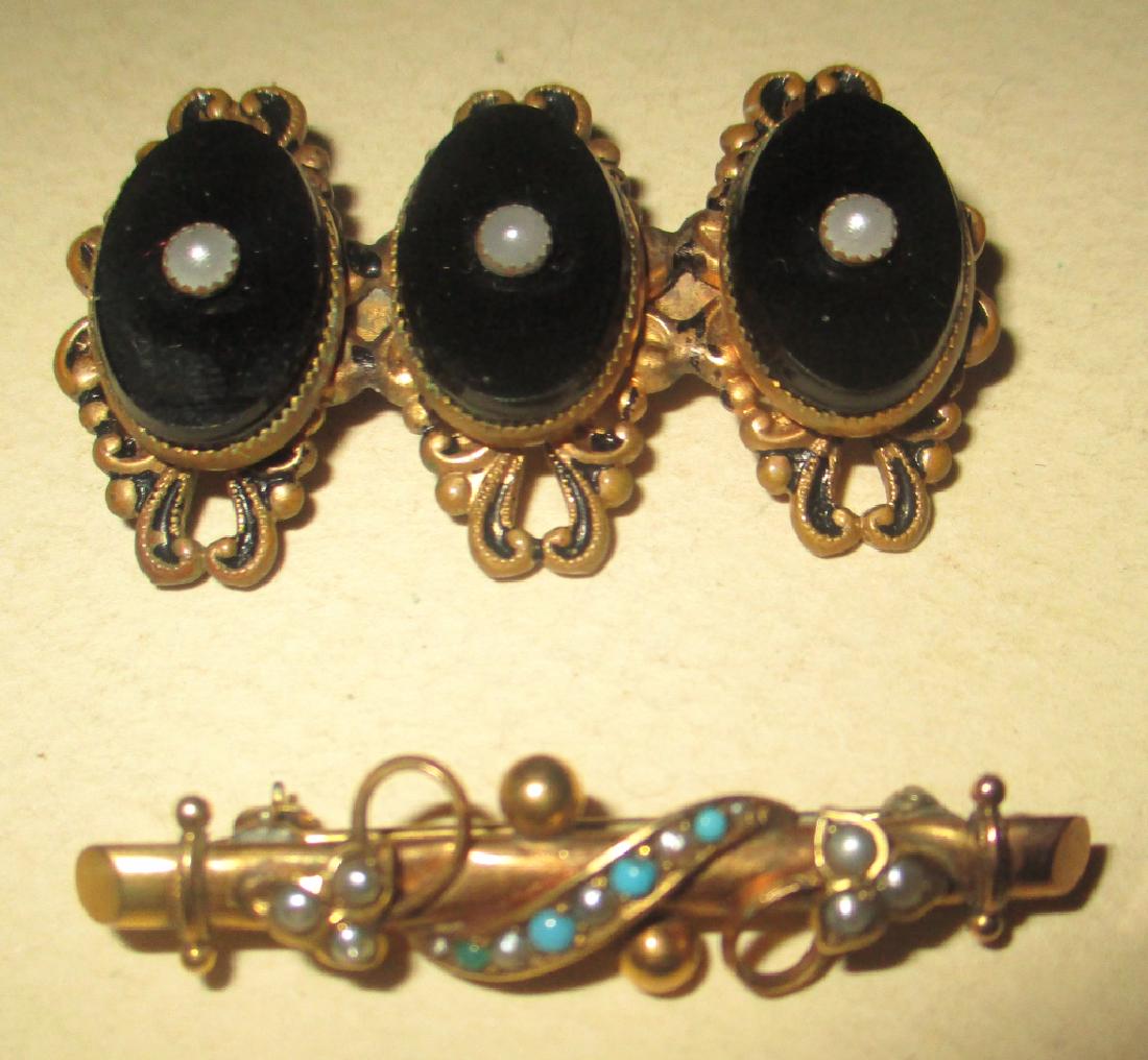Two Victorian Lady's Brooches (1 of 1)