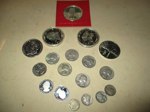 Lot of Miscellaneous US Silver Coins (1 of 1)