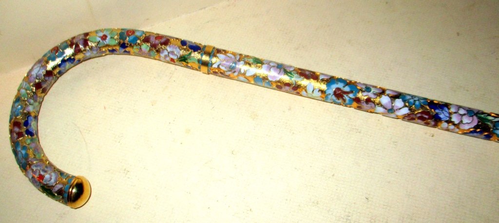 Cloisonne Cane (Not Antique) (1 of 2)