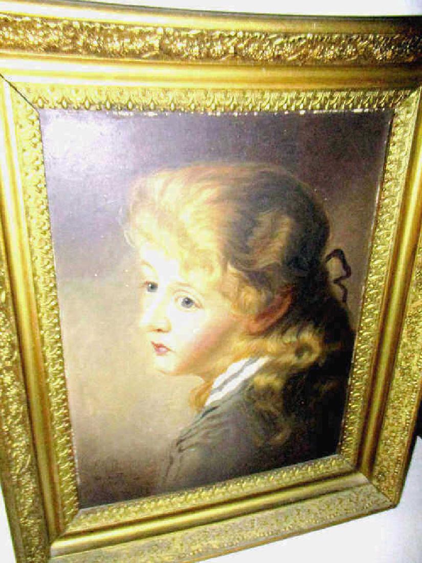 Wonderful 19th Century Oil Painting of Young Girl (1 of 2)