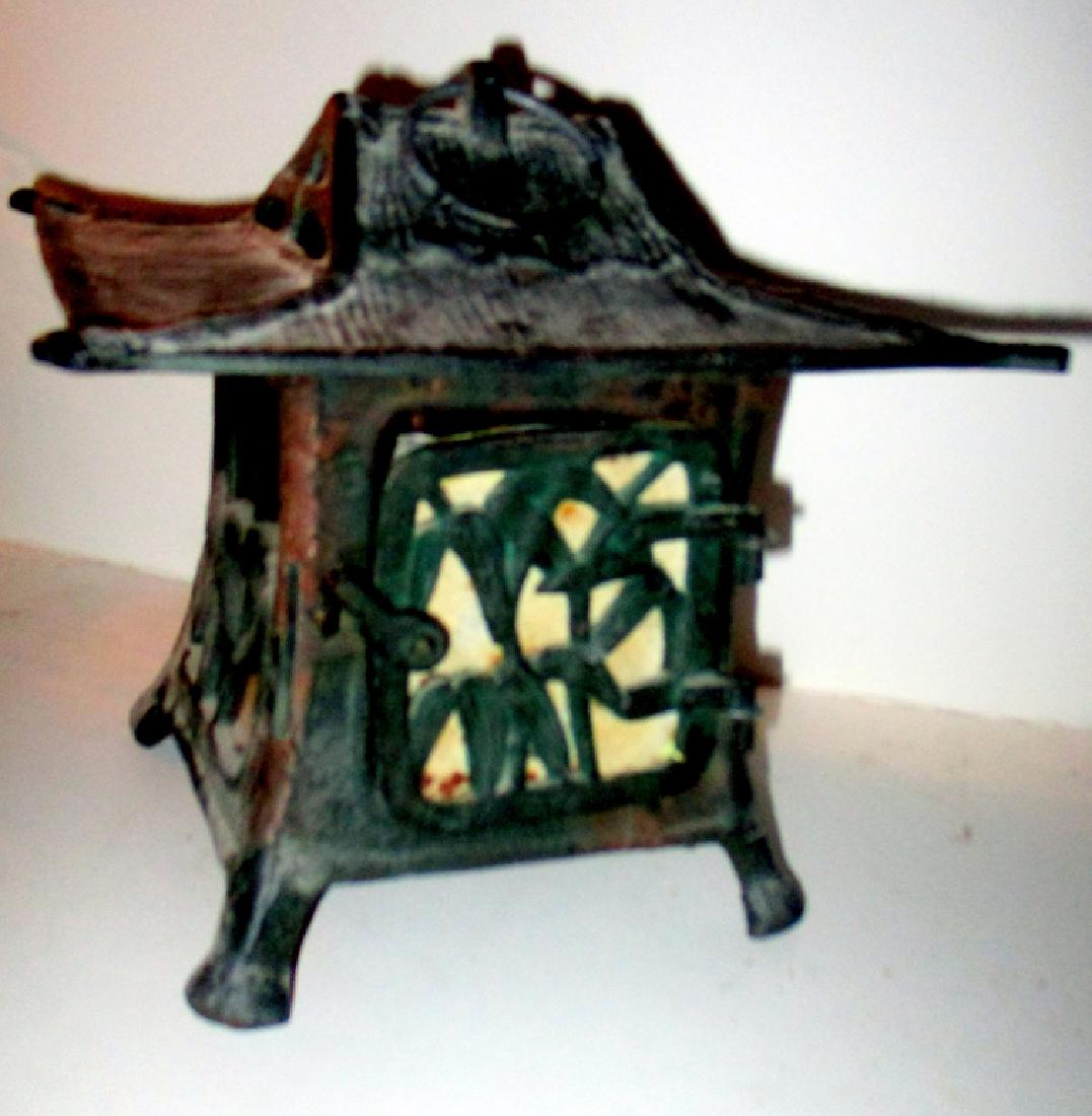 Japanese Bronzed Garden Lantern (1 of 2)