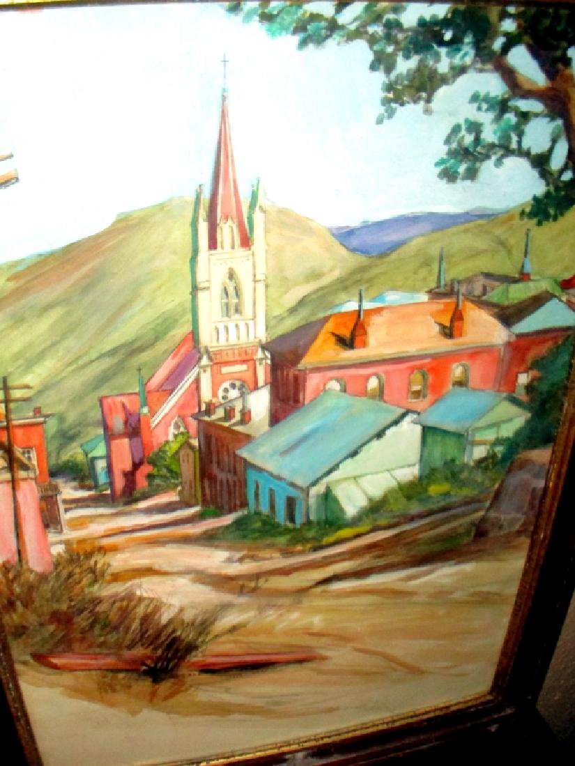 Painting of Fremont St. Virginia City Nevada (1 of 2)