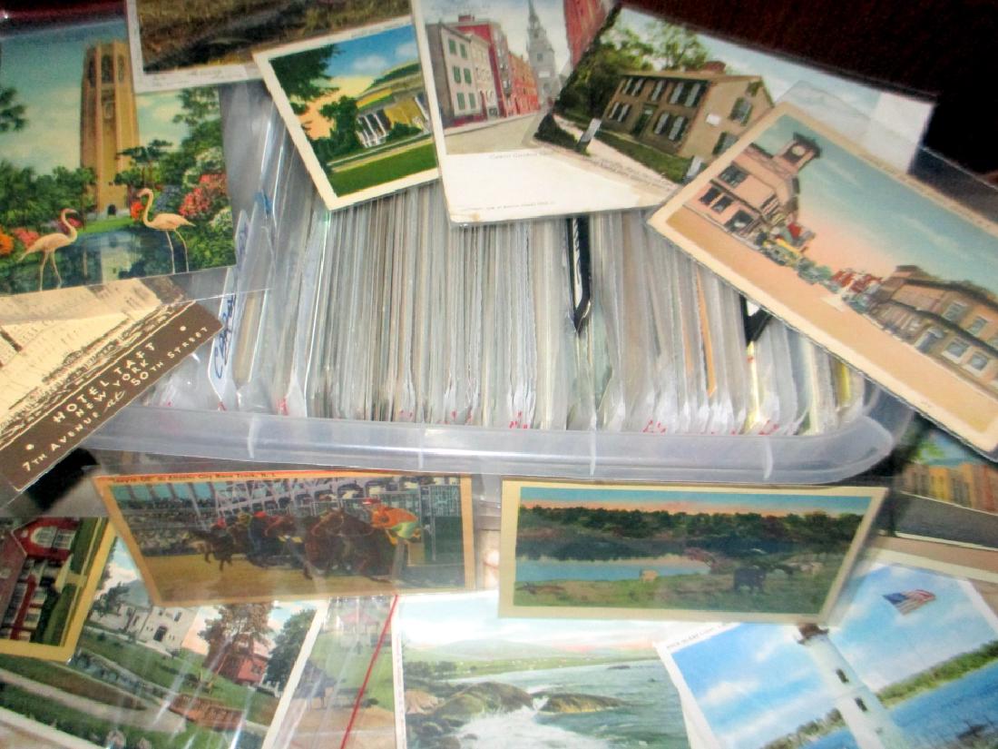 Box Filled with US Vintage Postcards (1 of 2)