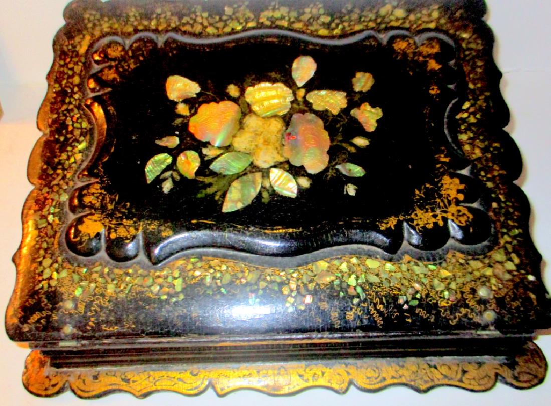 19th Century Papier-Mache Lap Desk (1 of 2)