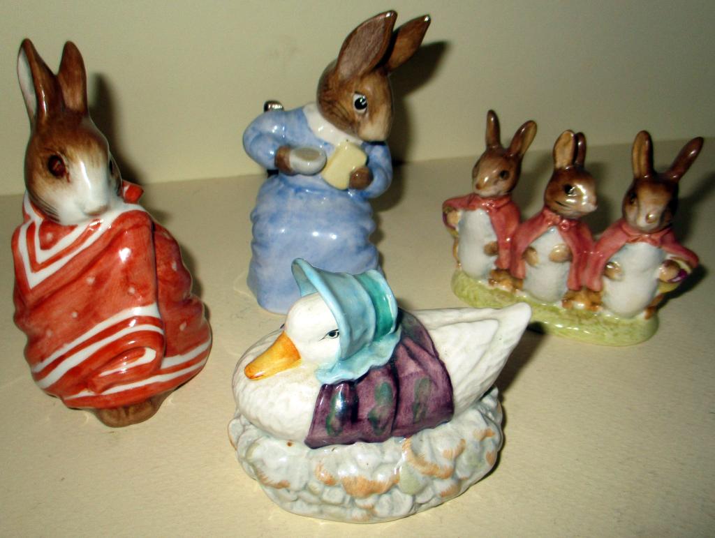 Lot of Four Beatrix Potter Figurines (1 of 1)