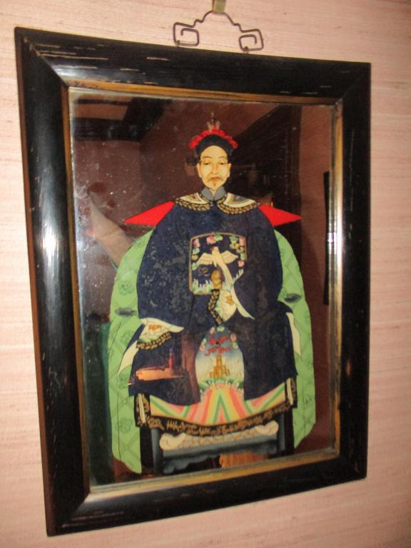 Chinese Antique Reverse Painting on Glass (1 of 1)