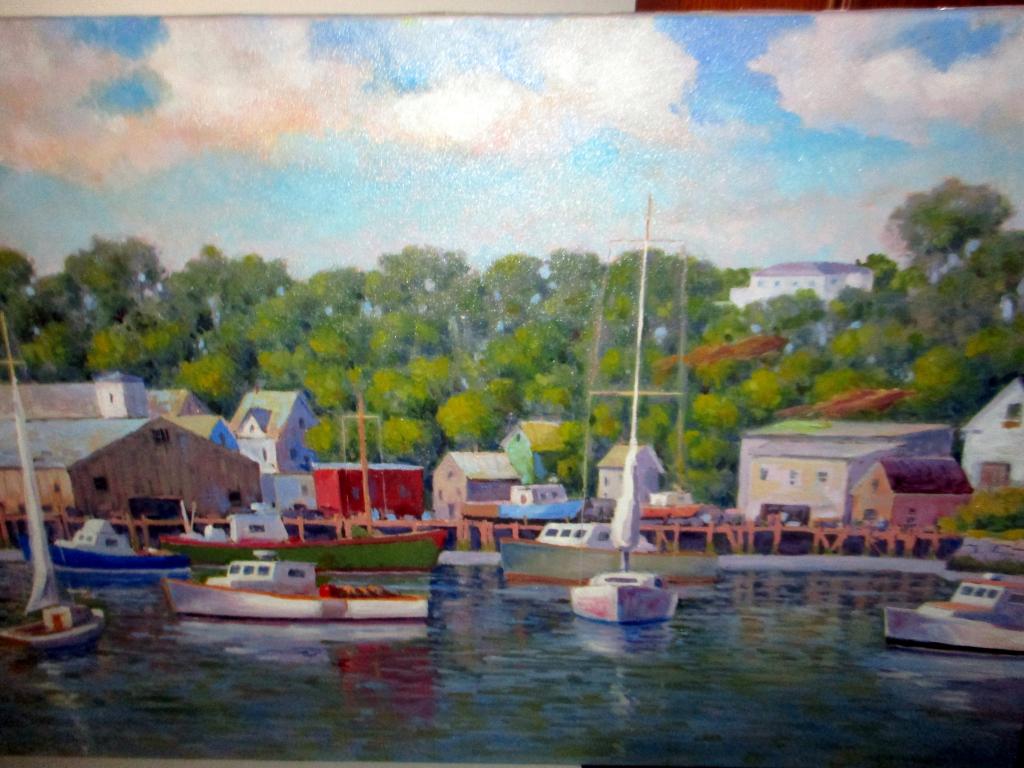 Oil Painting of Smith Cove Remo Gaietto (1 of 1)