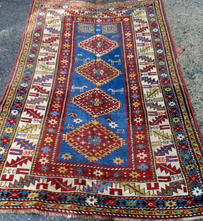 Antique Kazak Oriental Carpet (1 of 2)
