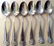 Set of Six Sterling Table Spoons