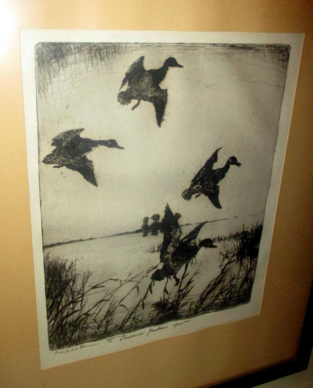 Etchings of Ducks by Frank Benson (1 of 3)