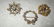 Three Small Lady's Pins Set with Stones