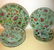 Lot of Eight Chinese Rose Celadon Plates