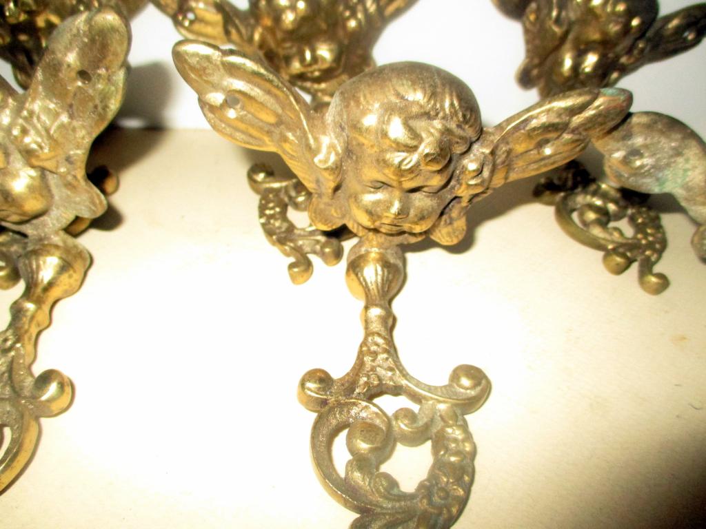 Set of Eight Brass Victorian Curtain Tie Backs (1 of 2)