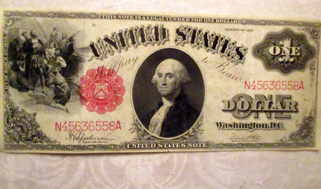 Large One Dollar 1917 Silver Certificate (1 of 2)