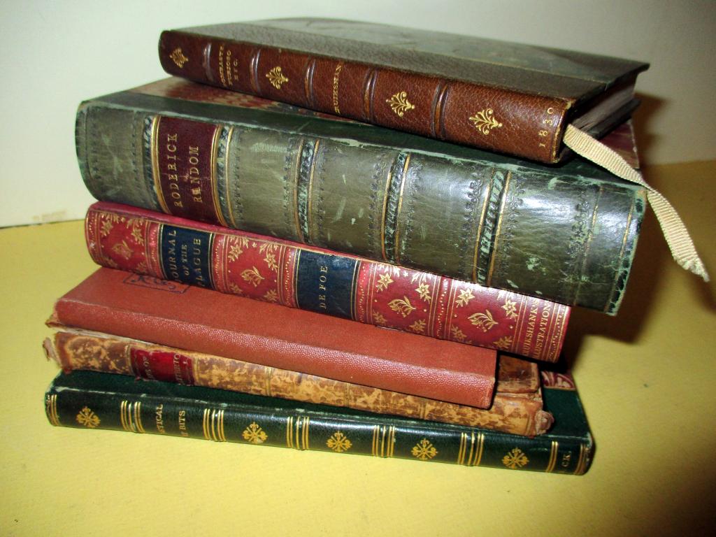 Six Illustrated Books by Cruikshank,  one signed (1 of 3)