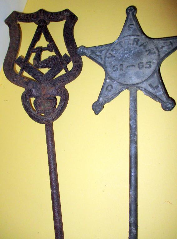 Two Civil War Grave Markers (1 of 3)