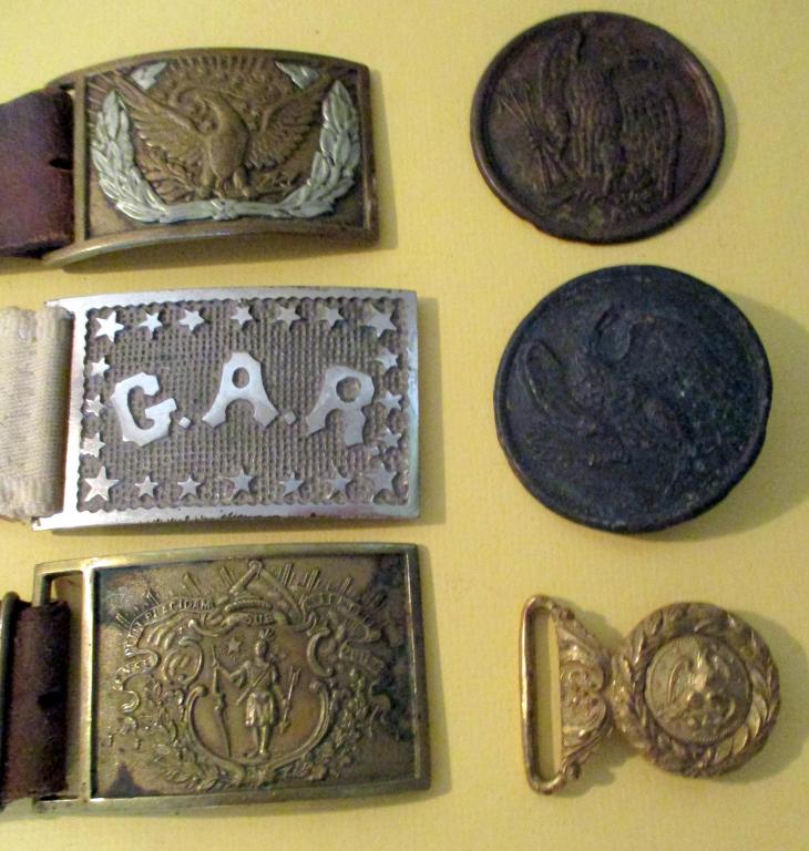 Lot of Civil War Belt Buckles (1 of 6)