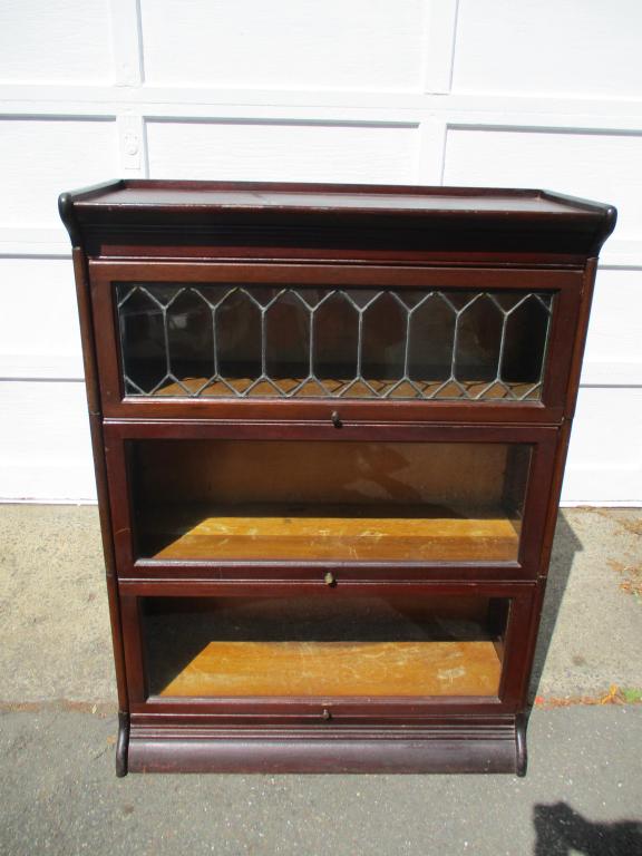 3 Stack Mahogany Bookcase by Dunn (1 of 2)