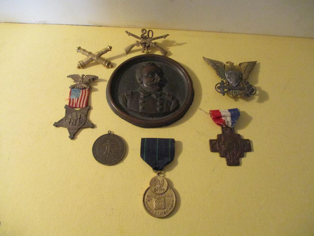 Misc. Lot of Military Medals Etc (1 of 3)