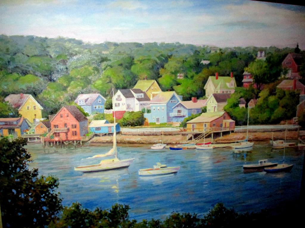 Large Oil on Canvas Smith's Cove Rockport MA (1 of 1)
