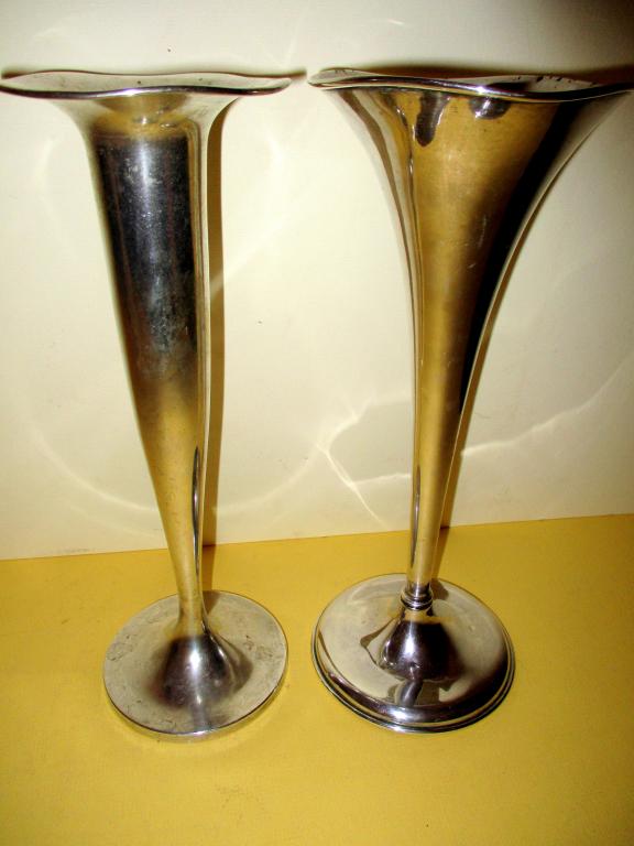 Two Sterling Trumpet Vases (1 of 3)