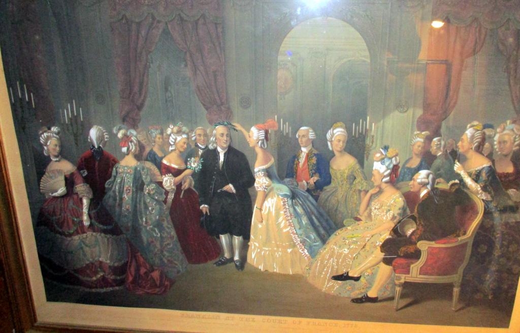 Hand Colored Engraving of Franklin (1 of 2)