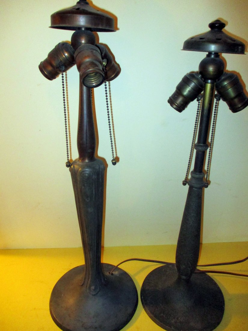 Two Signed Handel Lamp Bases (1 of 3)