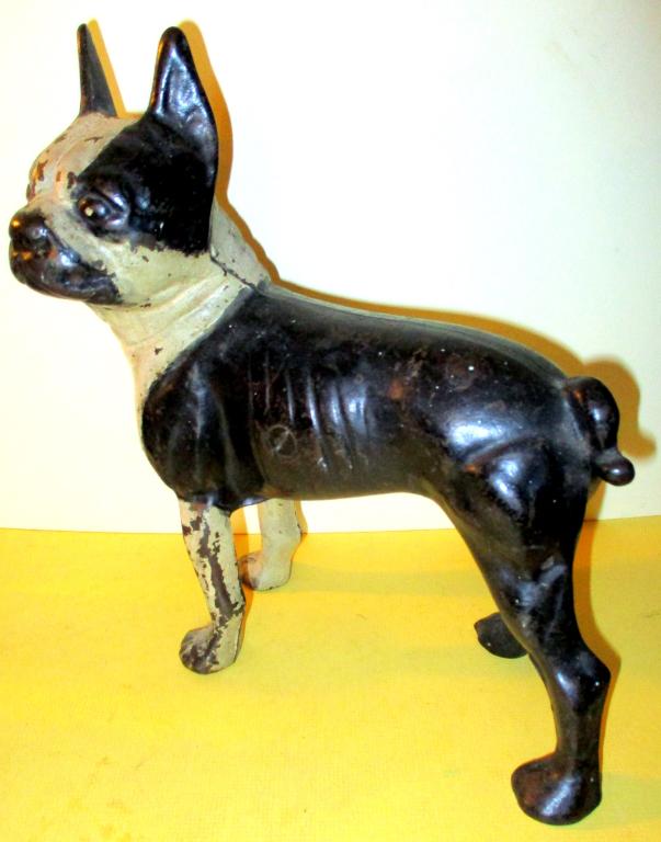 Cast Iron Boston Terrier Door Stop (1 of 3)