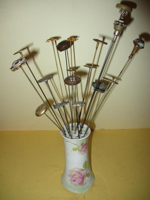 Lot of Vintage Hatpins & Holder (1 of 4)