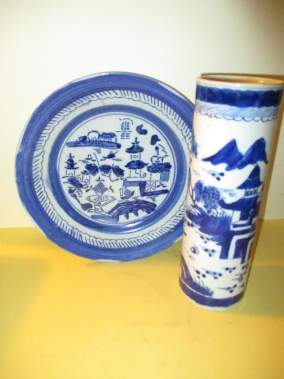 Antique Lot of Chinese Canton Porcelain (1 of 3)