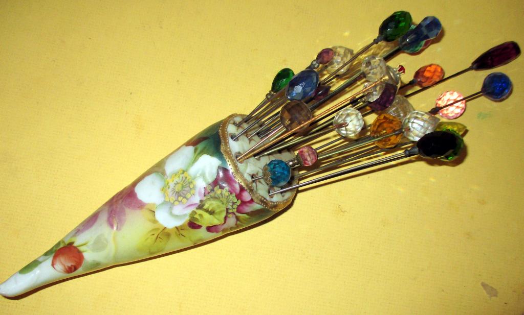 Vintage Victorian Cut Crystal Hat Pins (1 of 3)