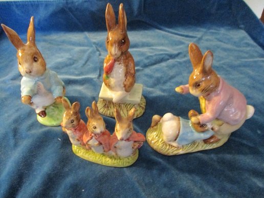 Four Beatrix Potter Figurines (1 of 3)