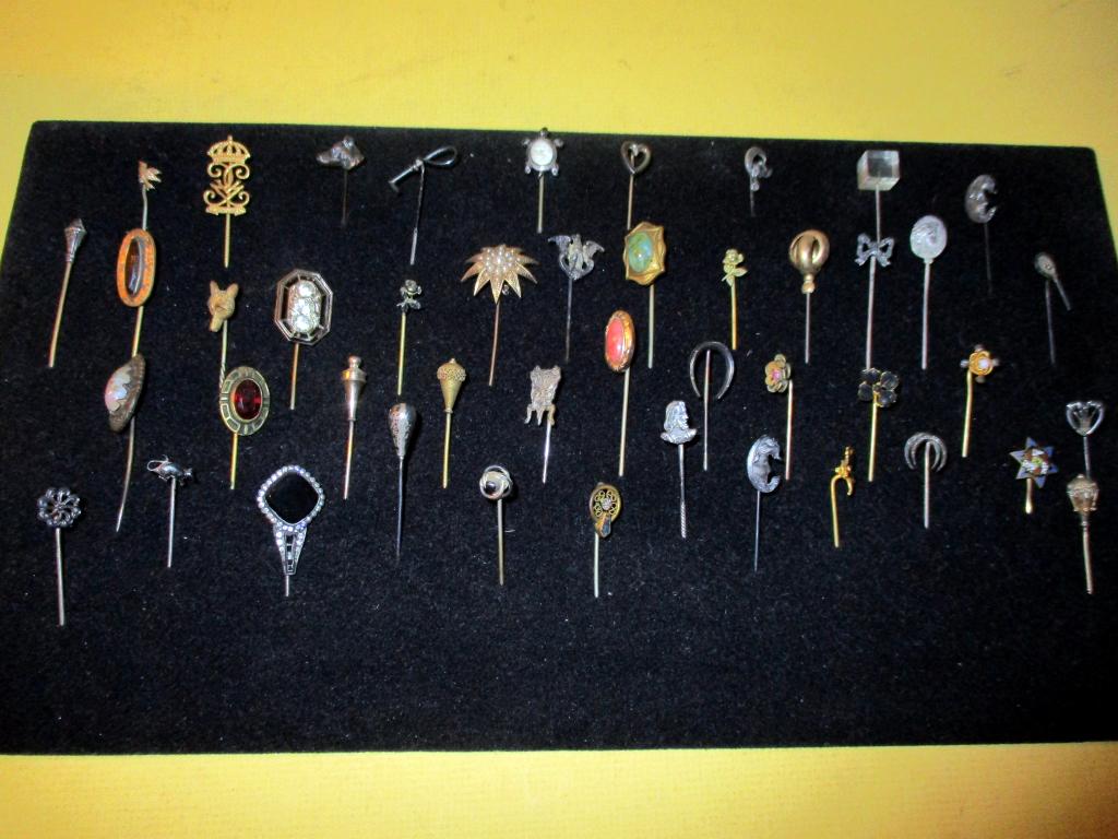 Misc. Lot of Vintage Scarf & Tie Pins (1 of 2)