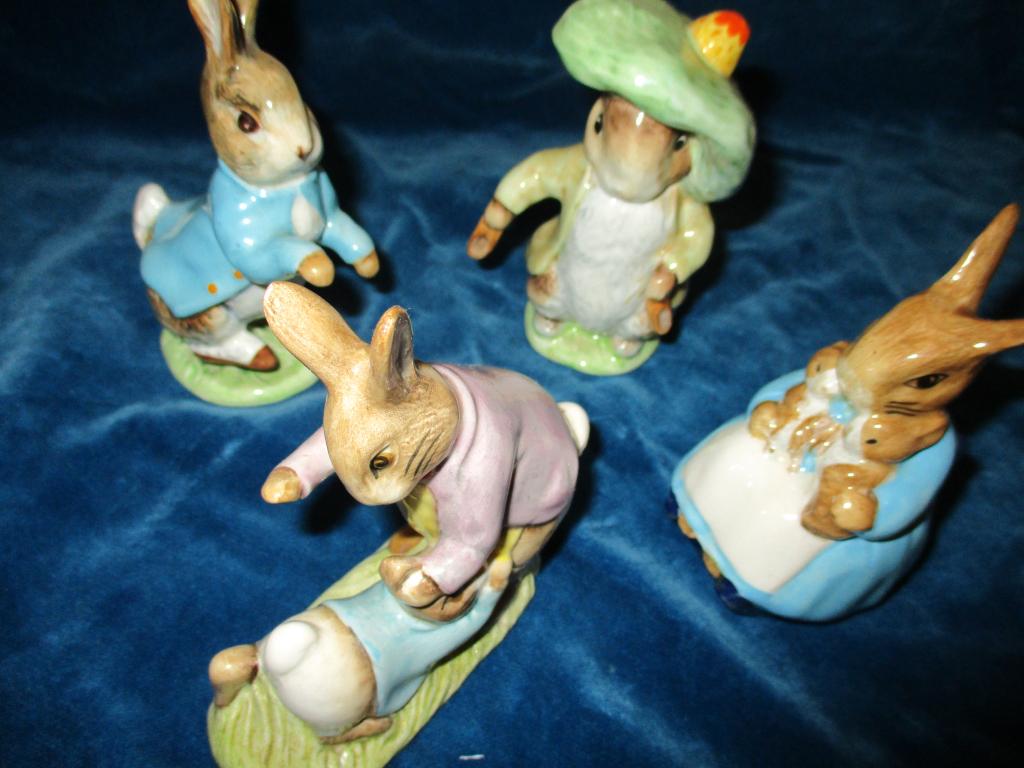 Lot of Beatrix Potter Bunny  Figurines (1 of 3)