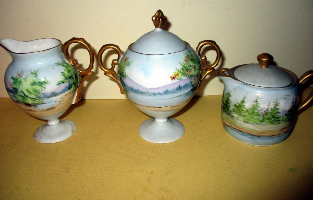 Hand Painted R S Germany Tea Set (1 of 3)