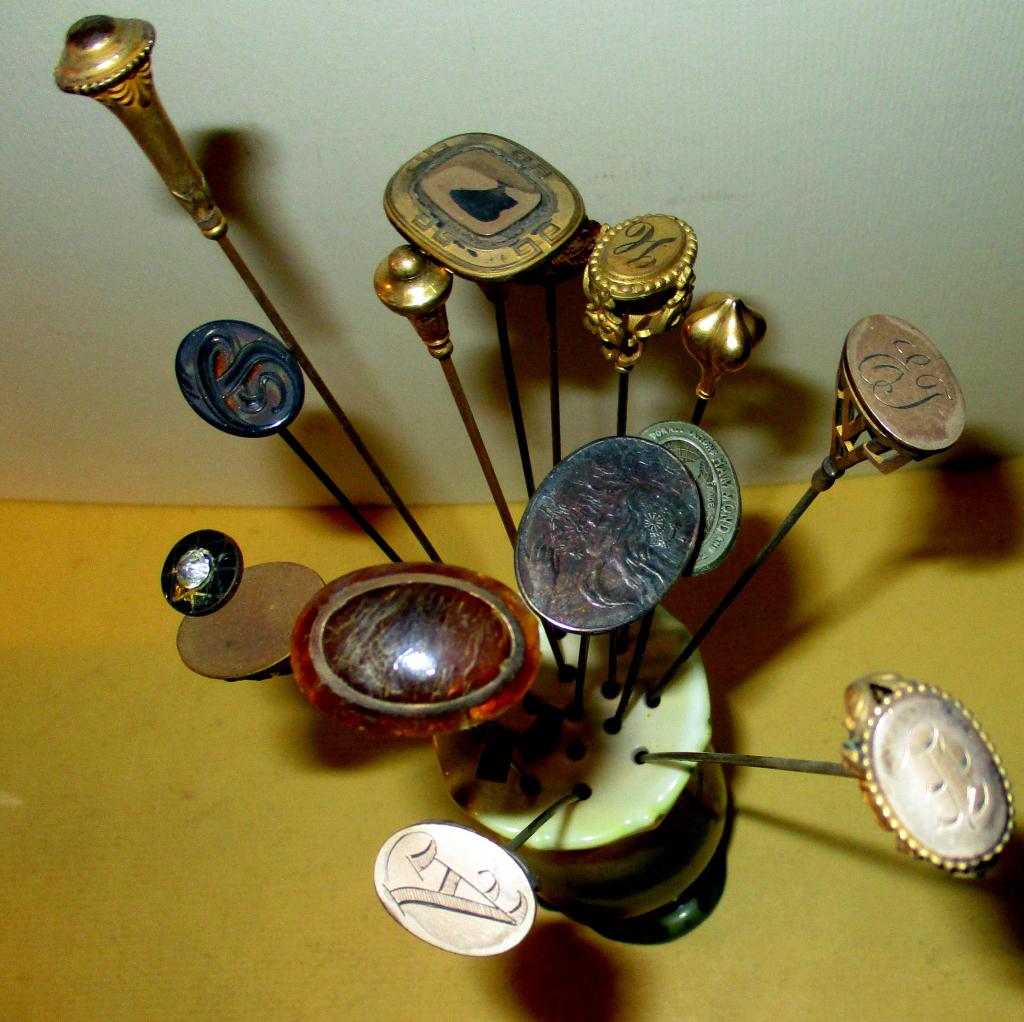 Misc. Lot of Gold Filled Vintage Hat Pins (1 of 2)