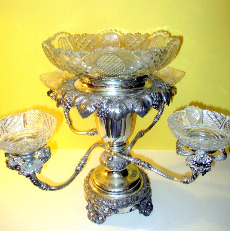 Victorian Silver Plate Center Piece (1 of 3)