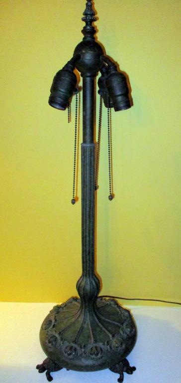 Antique Patinated Bronze  Over Zinc Table Lamp (1 of 5)