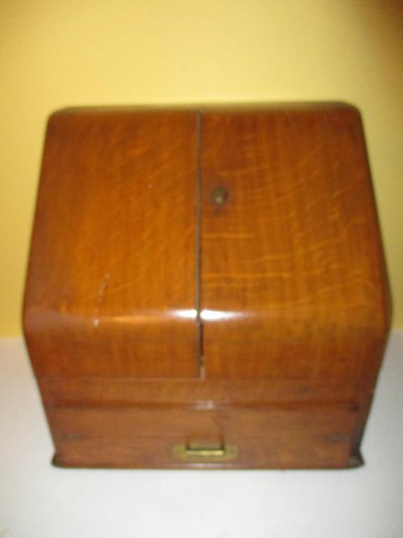 Man's Traveling Oak Desk (1 of 3)