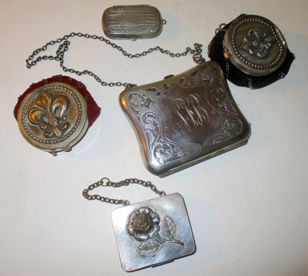 Lot of 5 Victorian Lady's Change Purses (1 of 1)
