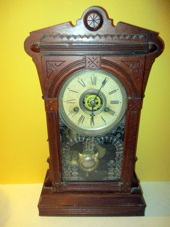 Walnut Gingerbread Shelf Clock by Gilbert (1 of 1)