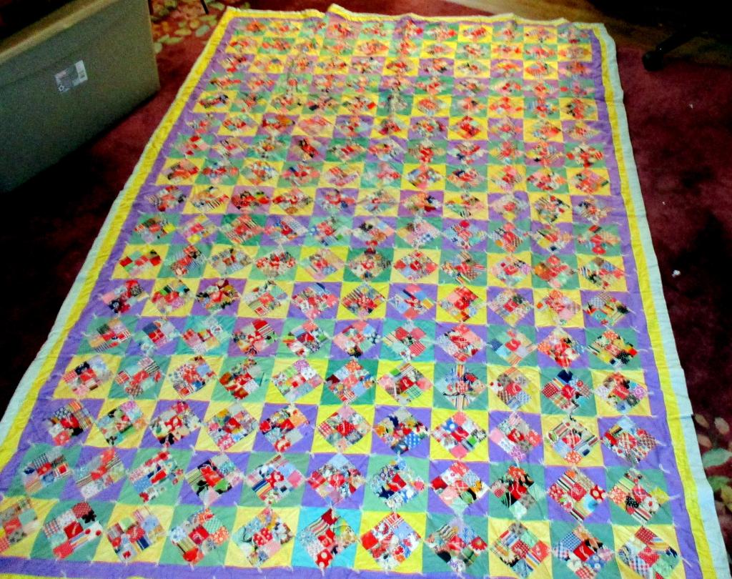 Hand Made Quilt; Circa 1930's (1 of 2)