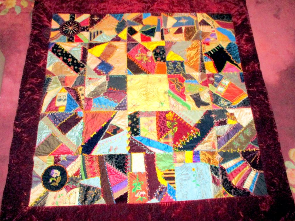 Nineteenth Century Crazy Quilt (1 of 5)