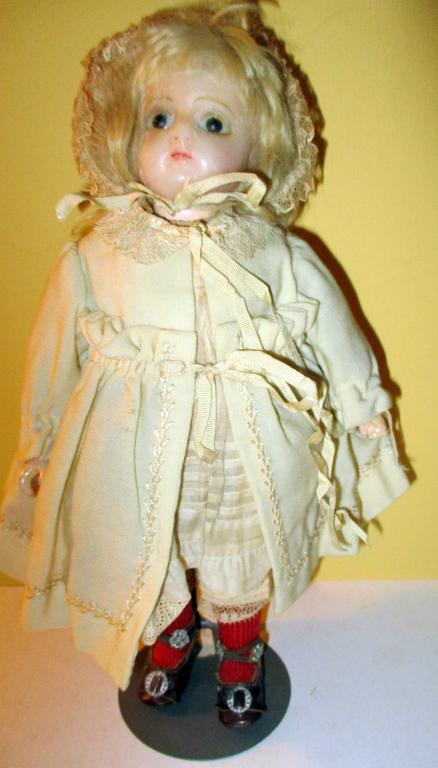 19th Century Doll with Waxed Head (1 of 2)