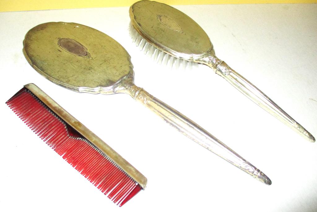 Sterling Silver 3 Pc. Dresser Set (1 of 2)