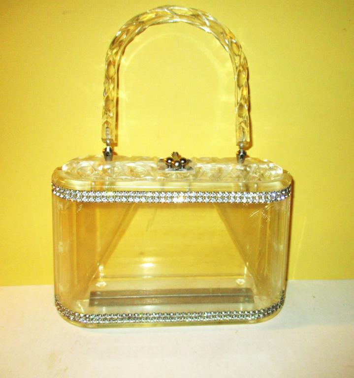 Mid Century Lady's Lucite Purse (1 of 2)